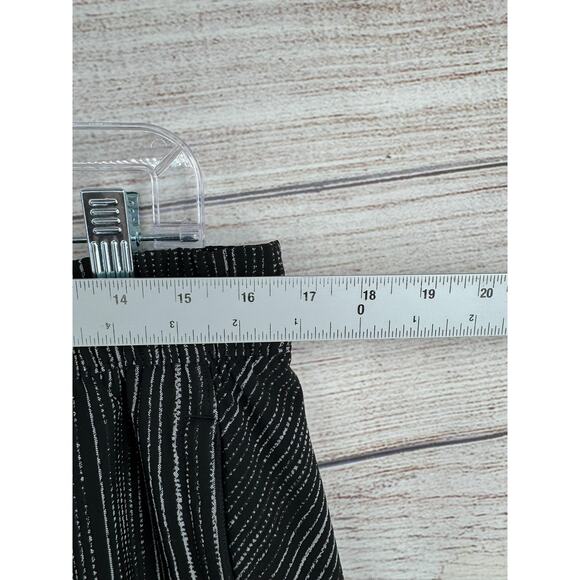 Athleta Relaxed Fit Arrival Pants Womens 14 Black Amara Striped Drawstring - Picture 9 of 10